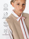 Миниатюра изображения товара Жилет детский Amarobaby Knit Long / AB-OD21-KNITL10/03-128 (бежевый, р. 128)
