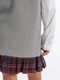 Миниатюра изображения товара Жилет детский Amarobaby Knit Long / AB-OD21-KNITL10/11-128 (серый, р. 128)