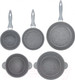 Миниатюра изображения товара Набор кухонной посуды Elan Gallery Гармония вкуса / 120558+5 (8пр, серый мрамор)