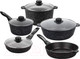 Миниатюра изображения товара Набор кухонной посуды Elan Gallery Гармония вкуса / 120110+5 (9пр, черный мрамор)
