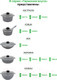 Миниатюра изображения товара Набор кастрюль Elan Gallery Гармония вкуса / 120562+3 (6пр, серый мрамор)