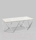 Миниатюра изображения товара Журнальный столик Stool Group Авалон 122x66 / ECT-0551RTC (серый мрамор/сталь серебристый)