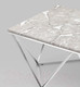 Миниатюра изображения товара Журнальный столик Stool Group Авалон 122x66 / ECT-0551RTC (серый мрамор/сталь серебристый)