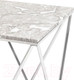 Миниатюра изображения товара Журнальный столик Stool Group Авалон 61x61 / ECT-0551 (серый мрамор/сталь серебристый)