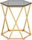 Миниатюра изображения товара Журнальный столик Stool Group Круз 48x42 / EET-187-TG (стекло Smoke/сталь золото)