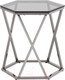 Миниатюра изображения товара Журнальный столик Stool Group Круз 48x42 / EET-187-GM (стекло smoke/сталь темный хром)