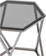 Миниатюра изображения товара Журнальный столик Stool Group Круз 48x42 / EET-187-GM (стекло smoke/сталь темный хром)