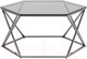 Миниатюра изображения товара Журнальный столик Stool Group Круз 93x80 / ECT-187-GM (стекло Smoke/сталь темный хром)