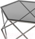 Миниатюра изображения товара Журнальный столик Stool Group Круз 93x80 / ECT-187-GM (стекло Smoke/сталь темный хром)