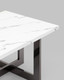 Миниатюра изображения товара Журнальный столик Stool Group Нэйтан 122x61 / ECT-0106-GM (белый мрамор/сталь темный хром)