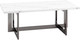 Миниатюра изображения товара Журнальный столик Stool Group Нэйтан 122x61 / ECT-0106-GM (белый мрамор/сталь темный хром)
