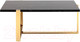 Миниатюра изображения товара Журнальный столик Stool Group Тоби 109x66 / ECT-5004-TG (черный мрамор/сталь золото)