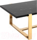 Миниатюра изображения товара Журнальный столик Stool Group Тоби 109x66 / ECT-5004-TG (черный мрамор/сталь золото)