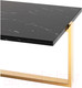 Миниатюра изображения товара Журнальный столик Stool Group Тоби 109x66 / ECT-5004-TG (черный мрамор/сталь золото)