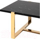 Миниатюра изображения товара Журнальный столик Stool Group Тоби 109x66 / ECT-5004-TG (черный мрамор/сталь золото)