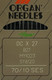 Миниатюра изображения товара Набор игл для промышленной швейной машины Organ DCx27 70 SES ORG-10 (для трикотажа)