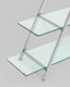 Миниатюра изображения товара Стеллаж Stool Group Гейт / EDCS-006 (прозрачное стекло/сталь серебристый)