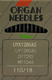 Миниатюра изображения товара Набор игл для промышленной швейной машины Organ UYx128 GAS 110 ORG-10 (универсальные)