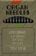 Миниатюра изображения товара Набор игл для промышленной швейной машины Organ UYx128 GAS 70 B ORG-10 (для высокоэластичных тканей)