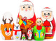 Миниатюра изображения товара Матрешка сувенирная Брестская Фабрика Сувениров Матрешка Санта Клаус и друзья / 7169