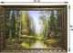 Миниатюра изображения товара Картина Декарт Река в лесу 8Л1758 (в раме)