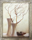 Миниатюра изображения товара Картина Декарт Сухие ветки в белых вазах-1 8Л3356 (в раме)