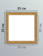 Миниатюра изображения товара Рамка Декарт 30x30 8Л3484 (золото)