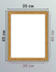 Миниатюра изображения товара Рамка Декарт 30x40 8Л3080 (золото)