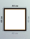Миниатюра изображения товара Рамка Декарт 40x40 8Л3085 (черный с золотом)