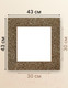 Миниатюра изображения товара Рамка Декарт 30x30 8Л3493 (золото)