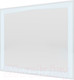 Миниатюра изображения товара Зеркало Пекам Lines 120x80 / lines-120x80dcl (с подсветкой, с сенсором на взмах руки, часами)