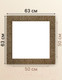 Миниатюра изображения товара Рамка Декарт 50x50 8Л3504 (золото)
