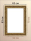 Миниатюра изображения товара Рамка Декарт 50x70 8Л3598 (золото)