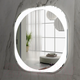 Миниатюра изображения товара Зеркало Пекам Anna 80x80 / anna-80x80spcl (подсветка, двойной сенсор на прикосновение, подогрев, часы)