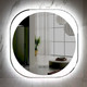 Миниатюра изображения товара Зеркало Пекам Anna 80x80 / anna-80x80scl (с подсветкой, с сенсором на прикосновение, часами)