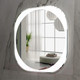 Миниатюра изображения товара Зеркало Пекам Anna 80x80 / anna-80x80scl (с подсветкой, с сенсором на прикосновение, часами)