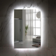 Миниатюра изображения товара Зеркало Пекам Greta Fly 80x140 / GretaFly-80x140scl (с подсветкой, с сенсором на прикосновение, часами)