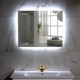 Миниатюра изображения товара Зеркало Пекам Greta Fly 110x80 / GretaFly-110x80 (с подсветкой, с механической клавишей)