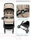 Миниатюра изображения товара Детская прогулочная коляска Amarobaby Voyager / AB22-10VOYAGER/12 (коричневый)