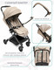 Миниатюра изображения товара Детская прогулочная коляска Amarobaby Voyager / AB22-10VOYAGER/12 (коричневый)