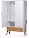 Миниатюра изображения товара Шкаф Polini Kids Porto 3100 / 0002573.163 (белый/дуб каменный)