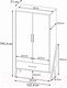 Миниатюра изображения товара Шкаф Polini Kids Porto 3100 / 0002573.163 (белый/дуб каменный)