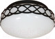 Миниатюра изображения товара Потолочный светильник Элетех Аманда 220 НПО 22-60-240 / 1005150531 (опал/черный муар)
