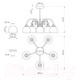 Миниатюра изображения товара Люстра Элетех Берта 151 НСБ 01-5х60-132 Е27 / 1005404645 (черный муар)