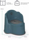Миниатюра изображения товара Детский горшок Amarobaby Ergonomic с крышкой / AB221103Er/18 (бирюзовый)