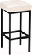Миниатюра изображения товара Табурет барный Древпром Камелот ДП2-07 полубарный (черный матовый/линкольн белый)