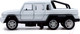 Миниатюра изображения товара Масштабная модель автомобиля Автоград Джип 6X6 / 7668744 (белый)