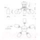Миниатюра изображения товара Люстра Элетех Джаз 151 НПБ 01-5х60-136 Е27 / 1005404992 (белый)
