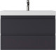 Миниатюра изображения товара Тумба под умывальник Домино Classica 80 Graffo В2 подвесная (графит матовый)