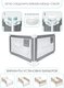 Миниатюра изображения товара Ограждение для кровати Amarobaby Safety Of Dreams / AB-SOFD-BSR-SE-120 (серый)